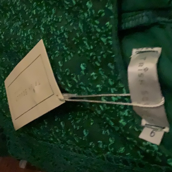 NWT Trish Scully emerald delphine high low dress - Picture 7 of 7